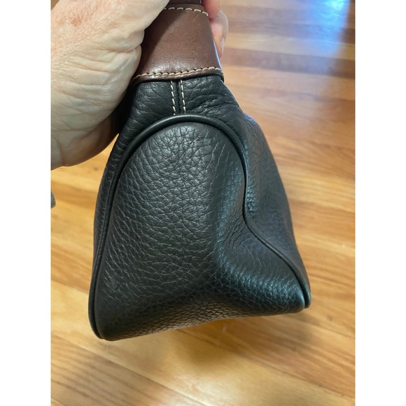 Dooney & Bourke Vintage Black All Weather Pebbled Leather Small Satchel EUC - Picture 6 of 12